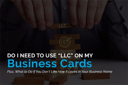 Do I Need to Put “LLC” on My Business Cards? – Silkcards Blogs