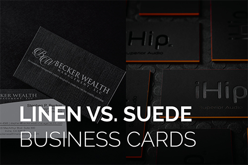 Linen vs. Suede Business Cards - SilkCards Blog