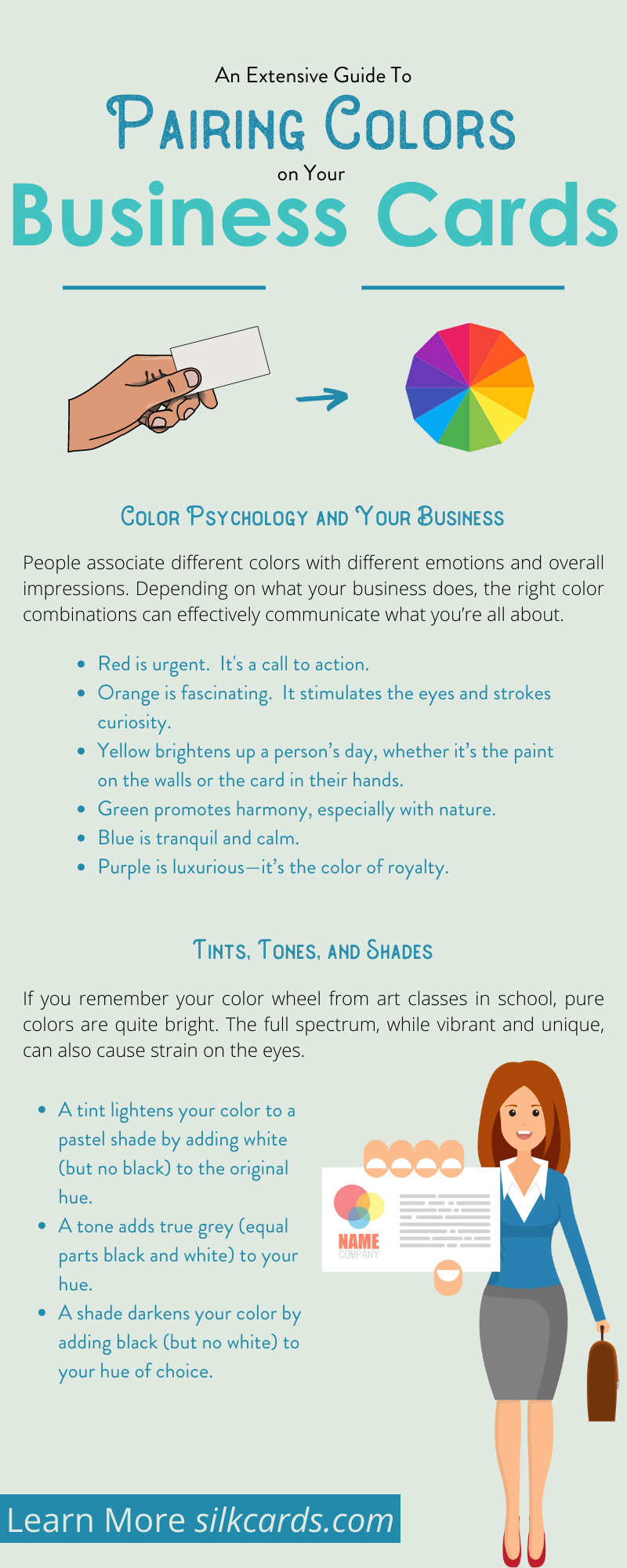 An Extensive Guide To Pairing Colors on Your Business Cards