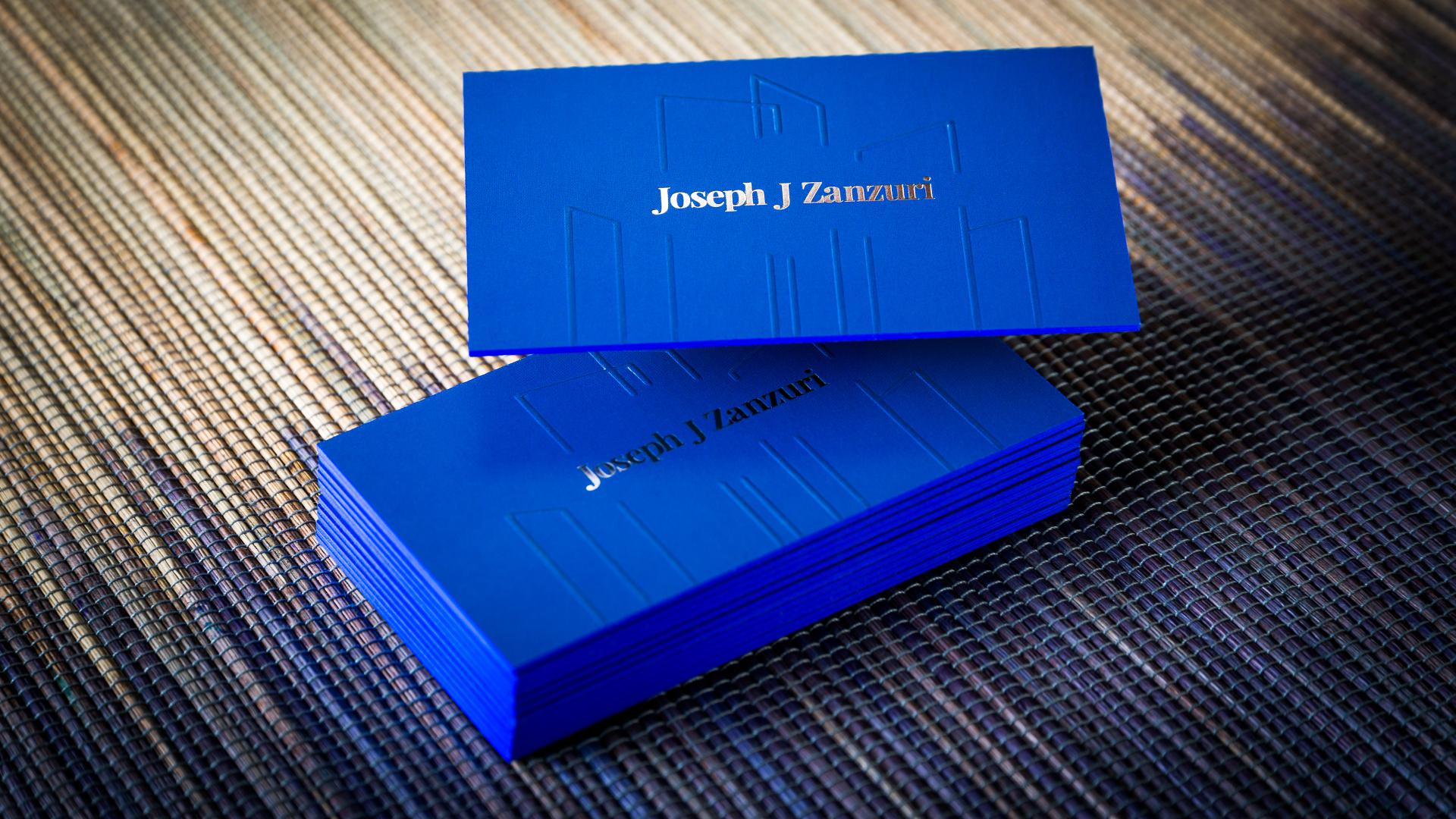 Suede Laminated Business Cards