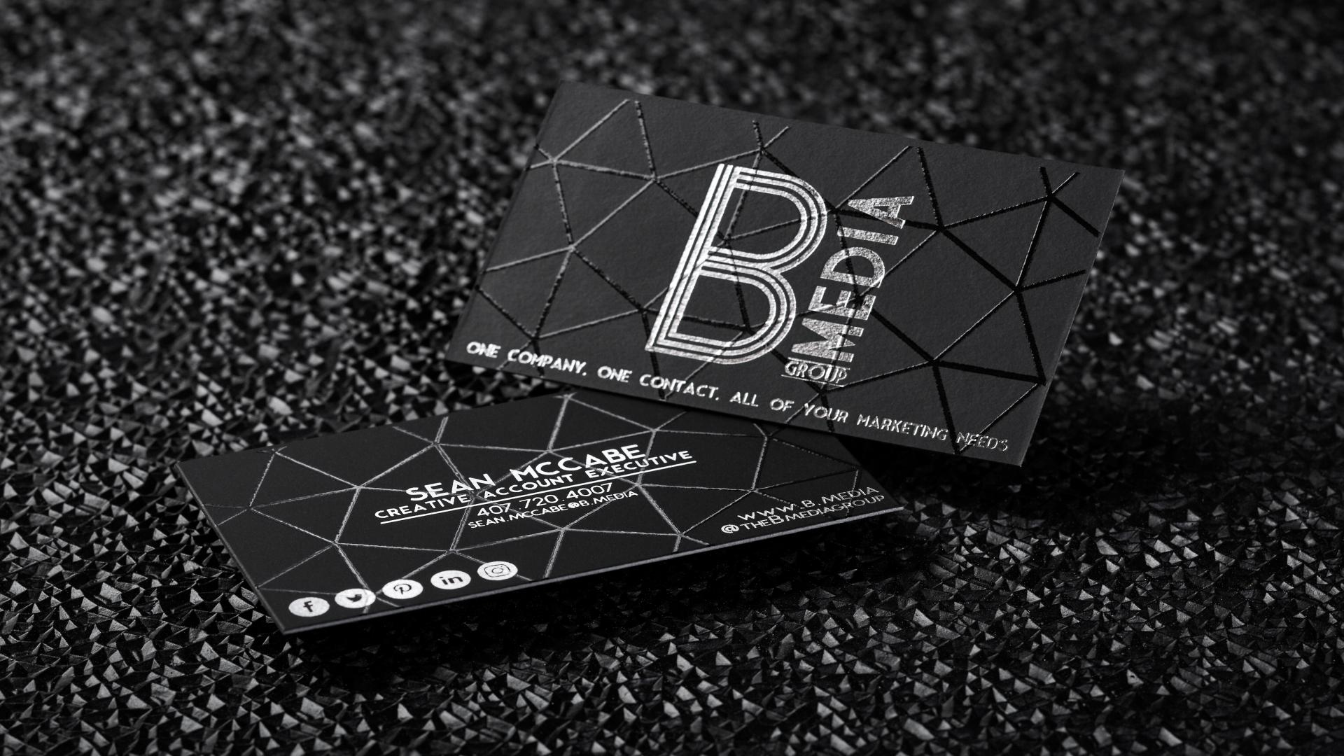 Onyx Suede Cards